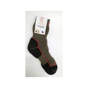Ponožky SURTEX - ZIMA pre dospelých khaki Veľkosť: 43/46