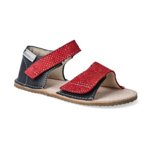 OK BARE Barefoot sandálky OKbarefoot- Mirrisa čierno-červená Veľkosť: 27