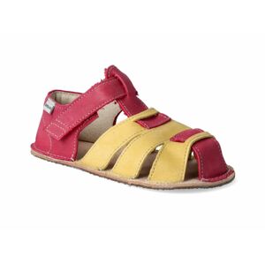 OK BARE Barefoot sandálky OKbarefoot - Palm červeno-zlaté Veľkosť: 28