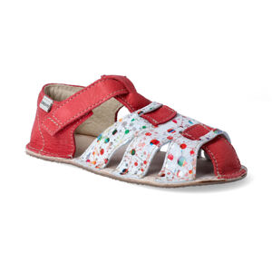 OK BARE Barefoot sandálky OKbarefoot - Palm červeno-farebné Veľkosť: 21