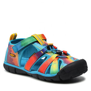Športové sandálky Keen - Seacamp II CNX Y vivid blue/original tie dye farebné Veľkosť: 39