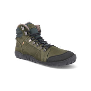 Barefoot zimná obuv Koel - Paul LambWool Khaki green Veľkosť: 45
