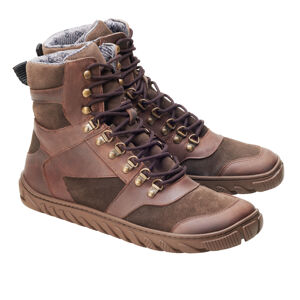 Barefoot členková obuv Zaqq - Explorer Brown Waterproof brown Veľkosť: 44