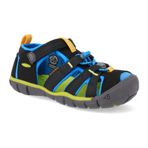Sportovní sandálky Keen - Seacamp II CNX K black/brilliant blue čierne vegan Veľkosť: 29