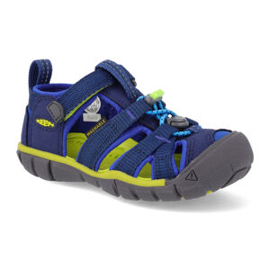 Sportovní sandálky Keen - Seacamp II CNX K blue depths/chartreuse modré vegan Veľkosť: 30