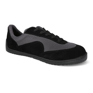 Barefoot tenisky Realfoot - Natural Runner Grey and Black čierne Veľkosť: 47