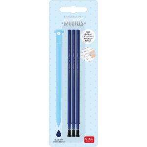Set náhradných náplní do gumovateľných pier Legami Refill Erasable Pen - Modrá - Pack 3 pcs
