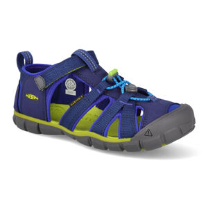 Športové sandále Keen - Seacamp II CNX Y blue depths/chartreuse modré vegan Veľkosť: 36