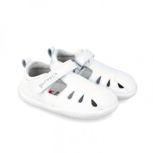 Barefoot dětské sandálky Garvalín - Sauvage Blanco bílé Veľkosť: 22