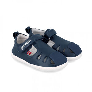 Barefoot dětské sandálky Garvalín - Sauvage Ocean tmavě modré Veľkosť: 24