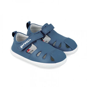 Barefoot dětské sandály Garvalín - Sauvage Petrol modré Veľkosť: 21