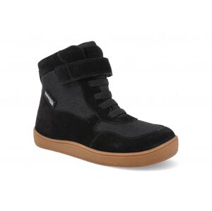 Barefoot detské zimné topánky Bundgaard - Brooklyn TEX čierne Veľkosť: 35