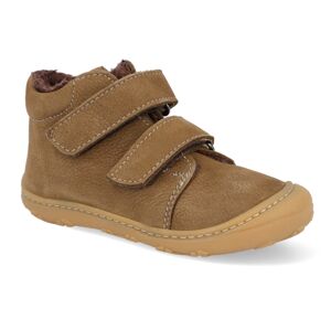 Barefoot detské zimné topánky Ricosta - Pepino Crusty M hnedé Veľkosť: 19