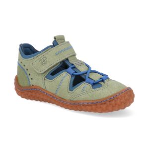 Barefoot dětské sandály Ricosta - Pepino Jerry eukalyptus/petrol M zelené Veľkosť: 21