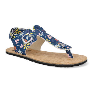 Barefoot sandále Koel - Abriana Print Garden Blue modré Veľkosť: 34