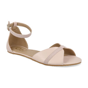 Barefoot dámské sandály Shapen - Petal Light Rose Leather W růžové Veľkosť: 42
