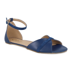 Barefoot dámské sandály Shapen - Petal Royal Blue Leather W modré Veľkosť: 38