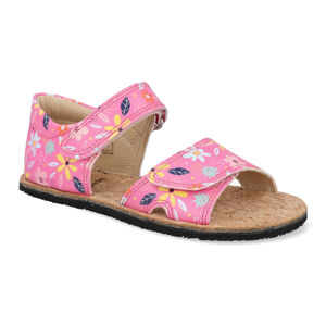 Barefoot detské sandále Koel - Amelia Print Coral ružové Veľkosť: 23