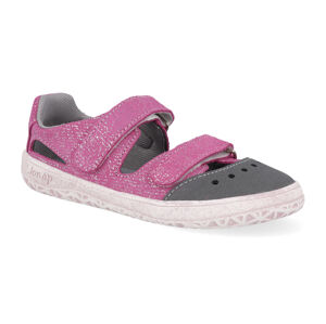 Barefoot detské sandále Jonap - Fella ružové tlač Veľkosť: 29