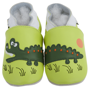 Barefoot capačky Lait et Miel - Crocodile Veľkosť: 18-24M