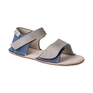 OK BARE Barefoot sandálky OKbarefoot - Mirrisa modro-šedé Veľkosť: 28