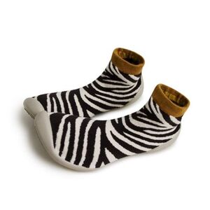 Barefoot ponožkotopánky Collegien - Chaussons Zebra Veľkosť: 32/33